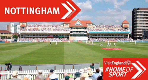 Nottingham is VisitEngland's Home of Sport